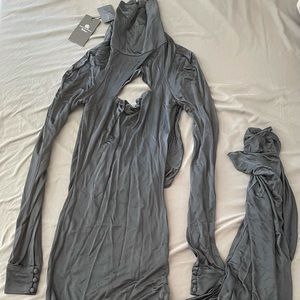 Rock & Republic satin black dress